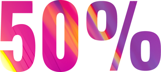 50%
