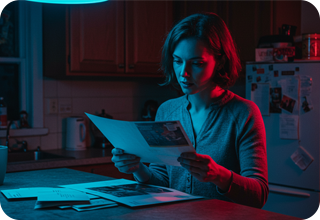 ML-4 Girl reading paper