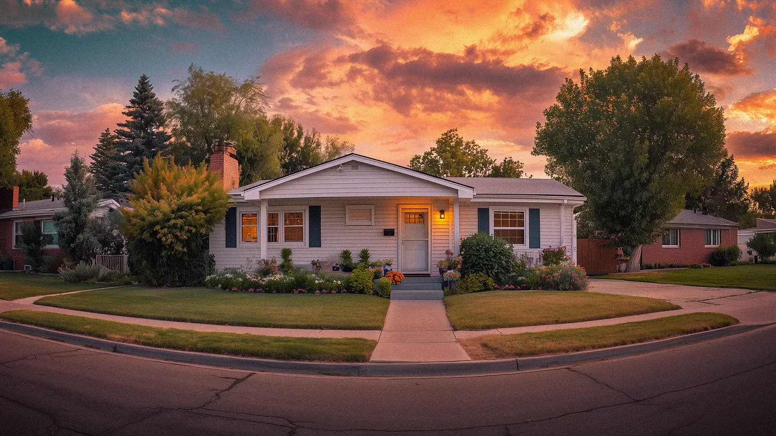 A single home with its property details called out