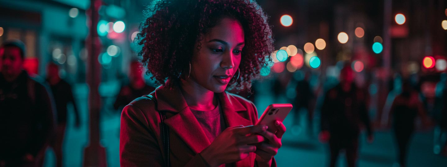Girl using phone