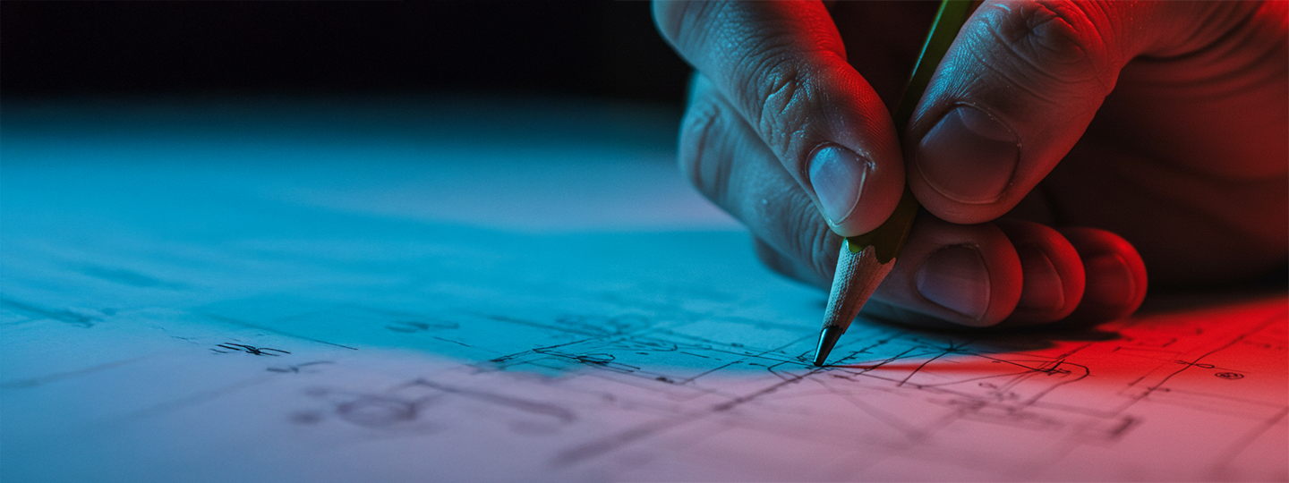 Drawing map on paper