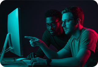 two guys discussing things