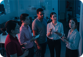 people discussing things