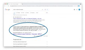 Featured Snippet Thumbnail